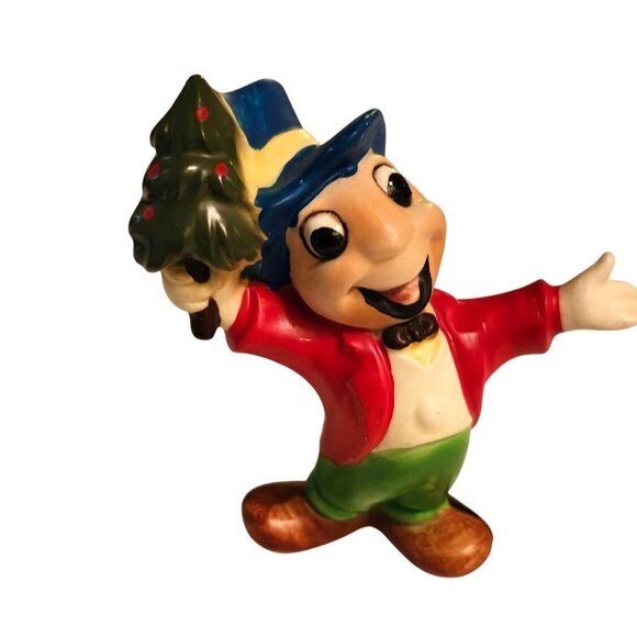 Vintage Christmas Novelty Pinocchio Jiminey Cricket Japan Figurines  Ceramic Col - Picture 3 of 8